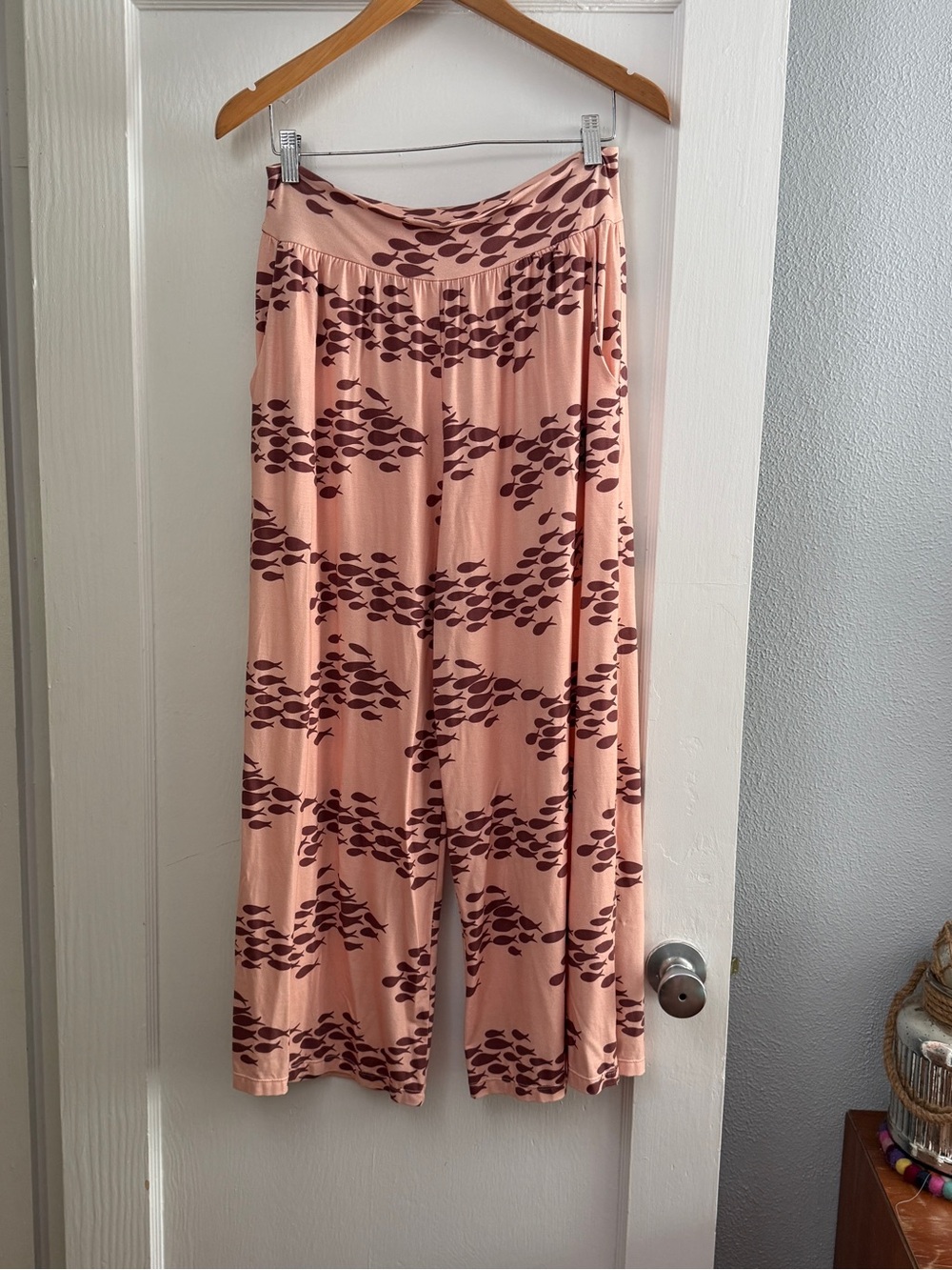 Fish print pants